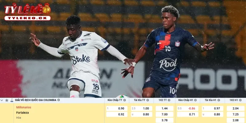 Soi kèo Millonarios vs Fortaleza (08h20 ngày 31/03) giải VĐQG Colombia 3 Chi tiết kèo Millonarios vs Fortaleza